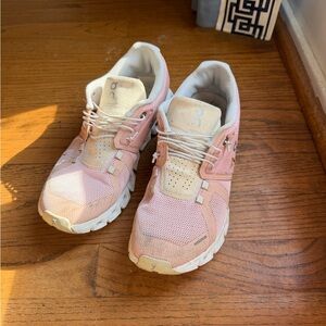 On Running Women’s Pink Cloud-Style Athletic Sneakers